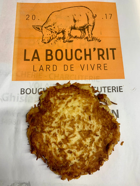 Galette de pomme de terres râpées 165g ( 1 personne )