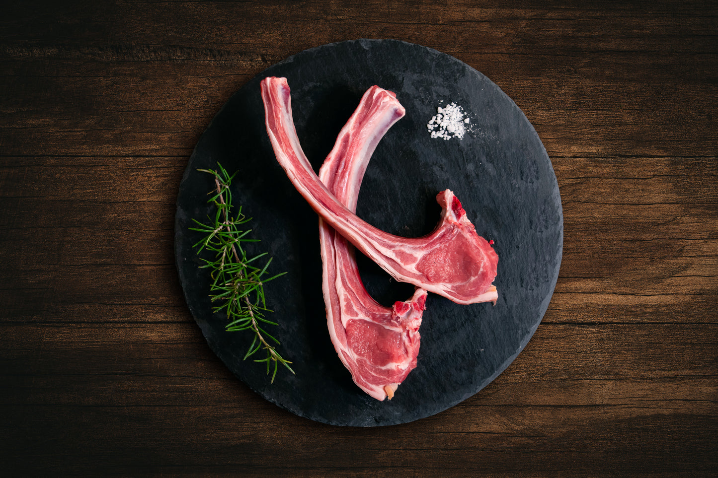 Côte d'agneau avec manche 125g