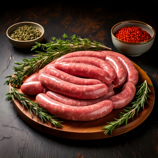 Chipolatas maison 300g 2 personnes.